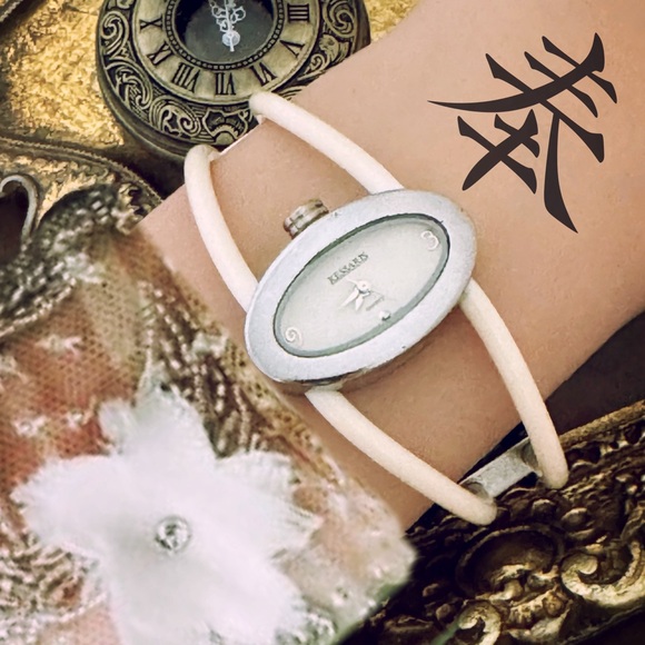 KESSARIS • Vintage Leather Watch New Battery Ready To Wear - Picture 2 of 9